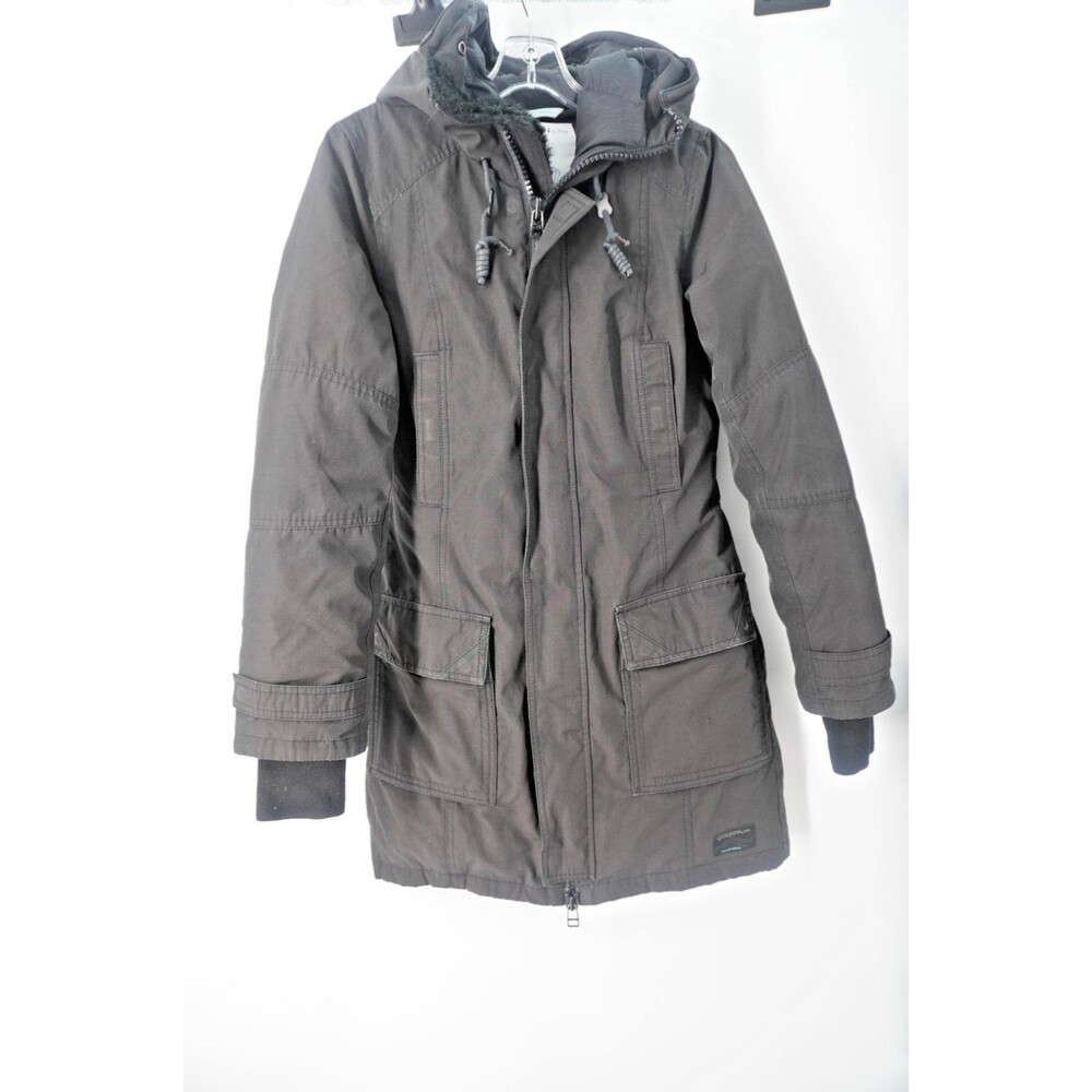 Aritzia Golden by TNA Bancroft Parka Black Goose Down Winter Coat Women’s Size S